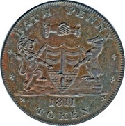1 Penny Somerset - Bath / Whitchurch and Dore obverse image