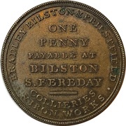 1 Penny Staffordshire - Bilston / S. Fereday, United Kingdom, 1811 reverse image