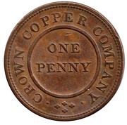 1 Penny Birmingham - Crown Copper Company, United Kingdom, 1811 reverse image