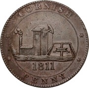 1 Penny Cornwall - Redruth / Williams obverse image
