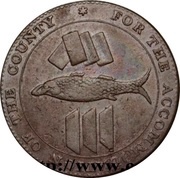 1 Penny Cornwall - Redruth / Williams, United Kingdom, 1811 reverse image