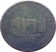 1 Penny Nottinghamshire - Newark Castle obverse image