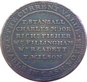 1 Penny Nottinghamshire - Newark Castle, United Kingdom, 1811 reverse image
