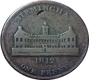 1 Penny Worcestershire - Birmingham / Workhouse obverse image