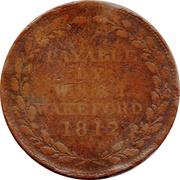 1 Penny Hampshire - Andover / W.S. and I. Wakeford, United Kingdom, 1812 reverse image