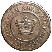 1 Penny Birmingham and Warwickshire obverse image