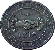 1 Penny Birmingham - Union Copper Company obverse image
