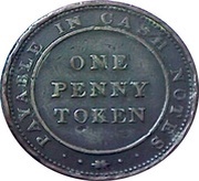 1 Penny Birmingham - Union Copper Company, United Kingdom, 1812 reverse image