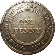1 Penny Staffordshire - Cheadle Copper and Brass Co, United Kingdom, 1812 reverse image