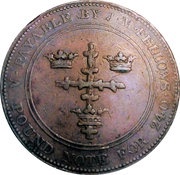 1 Penny Nottingham - J M Fellows obverse image