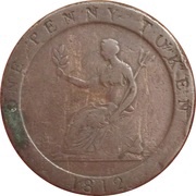 1 Penny Yorkshire / Sheffield - S. Hobson and Sons, United Kingdom, 1812 reverse image