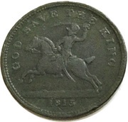 1 Penny Worcestershire - Halesowen / Workhouse, United Kingdom, 1813 reverse image