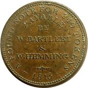1 Penny Worcestershire - Redditch / W. Bartleet and W. Hemming, United Kingdom, 1813 reverse image