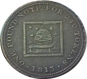 1 Penny Staffordshire - Bilston / J. Atherton, United Kingdom, 1813 reverse image
