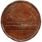 1 Penny Worcestershire - Birmingham / Workhouse obverse image