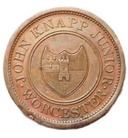 1 Penny Worcestershire - Worcester / J. Knapp Jnr obverse image