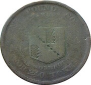 1 Penny Worcestershire - Birmingham / Workhouse, United Kingdom, 1814 reverse image