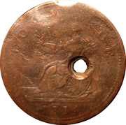 1 Penny Staffordshire, United Kingdom, 1814 reverse image