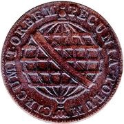 10 Réis - Maria I Small Type; Lisbon Mint, Brazil, 1799 reverse image