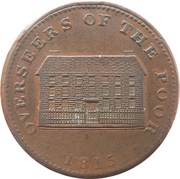 1 Penny Yorkshire - Sheffield / Workhouse, United Kingdom, 1815 reverse image