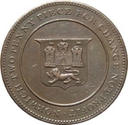 2 Pence Norwich - Robert Blake, United Kingdom, 1811-1815 reverse image