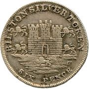 6 Pence Staffordshire - Bilston / Rushbury and Woolley obverse image