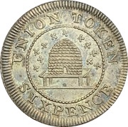 6 Pence Hampshire - Newport, Isle of Wight reverse image
