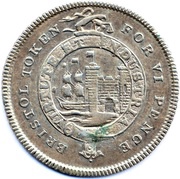 6 Pence Somersetshire - Bristol / To Facilitate Trade obverse image