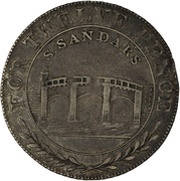 1 Shilling Lincolnshire - Gainsborough / S. Sandars reverse image