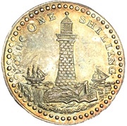 1 Shilling Devon - Morgan's / Eddystone Lighthouse obverse image