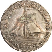1 Shilling Hampshire - To Facilitate Trade reverse image