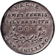 1 Shilling Dorsetshire - Poole / J. Ferris reverse image