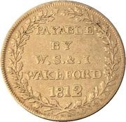 1 Shilling Hampshire - Andover / Wakeford's, United Kingdom, 1812 reverse image