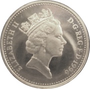 1 Penny - Elizabeth II 3rd portrait; Silver Proof obverse image