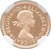1 Penny - Elizabeth II 1st portrait; Gold Maundy obverse image