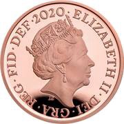 1 Penny - Elizabeth II 5th portrait; Royal Shield obverse image