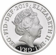 1 Penny - Elizabeth II 5th portrait; Royal Shield, Silver obverse image
