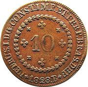 10 Réis - Pedro I obverse image