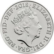 1 Penny - Elizabeth II 5th portrait; Portcullis, Silver obverse image