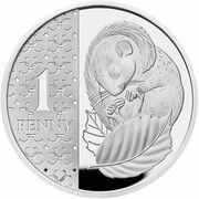 1 Penny - Charles III Hazel Dormouse; Silver Proof, United Kingdom, 2023-2024 reverse image