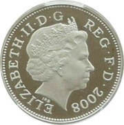 2 Pence - Elizabeth II 4th Portrait; Welsh Plumes, Platinum Proof obverse image