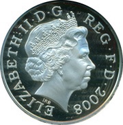 2 Pence - Elizabeth II 4th portrait; Royal Shield, Silver Proof obverse image