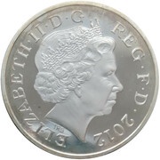 2 Pence - Elizabeth II 4th portrait; Royal Shield, Silver Proof obverse image