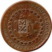 10 Réis - Pedro II Maranhao First Series Countermarked 40 Réis obverse image