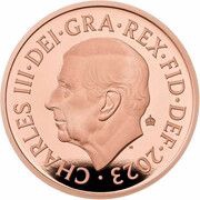 2 Pence - Charles III Red Squirrel; Gold Proof obverse image