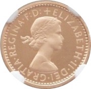 3 Pence - Elizabeth II 1st portrait; Gold Maundy obverse image