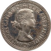 4 Pence - Elizabeth II 1st portrait; Maundy decimal obverse image