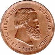 10 Réis - Pedro II obverse image