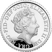 5 Pence - Elizabeth II 5th portrait; Royal Shield, Silver Proof obverse image