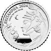5 Pence - Charles III 1/40 oz Fine Silver, United Kingdom, 2024 reverse image